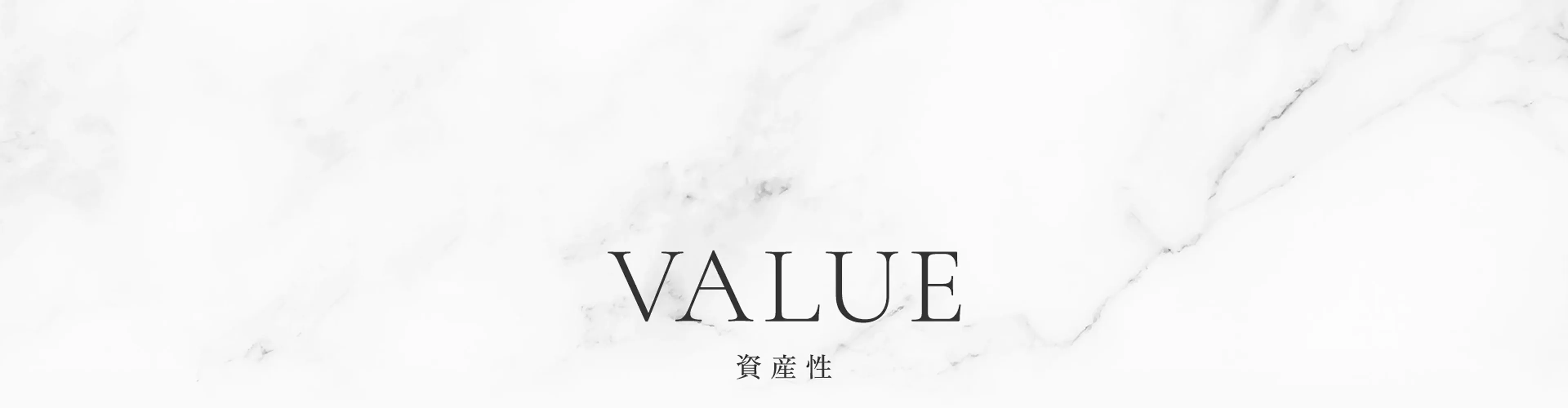 VALUE 資産性